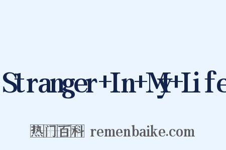 Stranger+In+My+Life是什么意思的图片